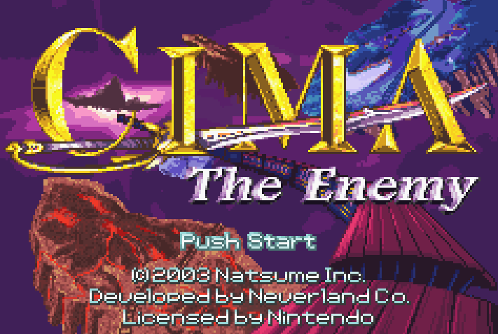 CIMA: The Enemy Title Screen